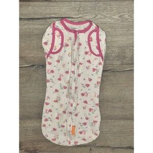 SwaddleMe Floral Sleep Sack with Pink Trim